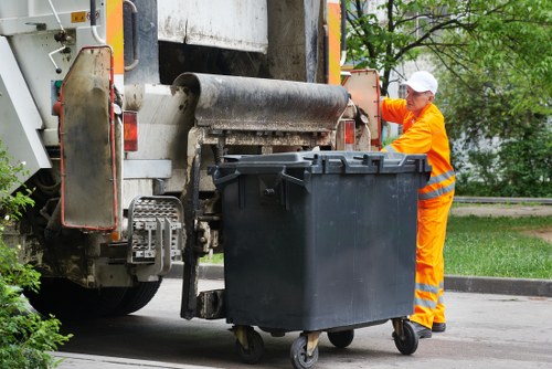 Waste transfer station facility handling sorted recyclables