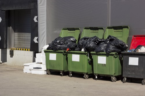 Different types of demolition waste materials